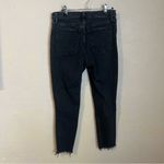 Abercrombie & Fitch Abercrombie The Skinny High Rise Distressed Black Jeans 4 Short 27 Photo 3
