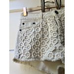 Mossimo High Rise Denim Shorts S Flower Crochet Festival Bohemian Hippie 70s Photo 4