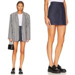 We Wore What NWT Mini Skirt Indigo Comfort Raw Blue Size Small Photo 1