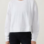 Sweaty Betty  Light white Crewneck Top Photo 0