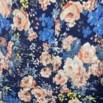 Rebecca Taylor  Gigi Fleur Slip Dress Women 8 Blue Mini Floral Rose Garden Party Photo 3