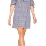 Amanda Uprichard  Dress marise gingham ruffle mini Blue (medium) party date night Photo 0