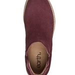 Women's Burgundy Suede Wedge Ankle Boots Size 8.5 Red Photo 4