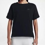 Nike TECH Women’s Short Sleeve High Low Sweatshirt size medium Photo 1