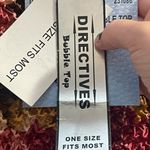 Vintage 90’s Bubble Top Red Floral Print Boho Stretchy OSFM NWT Size undefined Photo 4