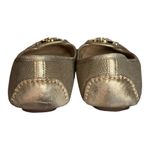 Michael Kors Fulton Leather Bling Metallic Gold Flats Shoes size 7.5 Photo 5