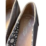 Toms Women's Peep Toe Wedge Heels Gray Canvas Espadrilles Size 7.5 Photo 4