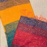 100% Cashmere Rainbow Scarf Made in Scotland Photo 0