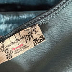 Free People  Don't you Wish Deep Teal Velour Puff‎ Sleeve Bodysuit Small V-Neck Photo 8