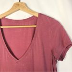 Lululemon  Love Tee V Chianti Pink V-Neck Short Sleeve Athletic Top 6 Photo 4