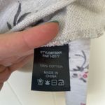 Iris Los Angeles California Floral Sweatshirt Crop Raw Hem 100% Cotton ~ Size XL Photo 4