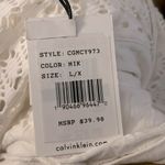 Calvin Klein White Lace-Trimmed Swim Cover-Up Photo 3