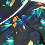Apt. 9  Tropical Leaf Print Bermuda Shorts – Vibrant Black Orange Green Pattern Photo 3