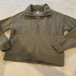 Reebok  Sage Green Pull Over Sweatshirt sz S Photo 6