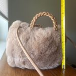 NWOT Faux Fur Purse Brown Photo 4