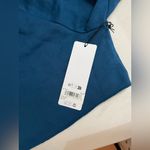 Alo Yoga NWT In The Air Short Sleeve Cropped Hoodie Eclipse Blue Size M Photo 8