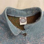 SUGAR STREET WEAVERS rare 90s birdhouse printed jacket M blue tapestry artsy Size M Photo 5