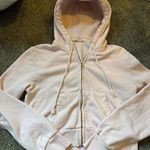 Brandy Melville  Pink Cropped Hoodie Photo 0