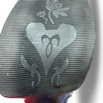 Blue platform ankle boots with white stars wonderwoman go go women’s size 8 Photo 11