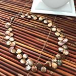 Pearl Choker Necklace Copper Coin Pearls Photo 2