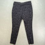 Chico's Ponte Legging Pant Womens 1R Medium Grey/Blue Paisley Print Photo 9