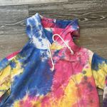 Shein Sz M Tie Dye Hoodie In Yellow Pink Purple Blue Comfy & Cute Photo 2