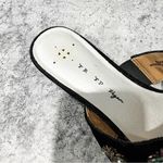 Free People Black Velvet Mules Jeweled Embellished Flats Size 9 Photo 2