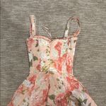 House Of CB  Floral Pink and Cream Dress Photo 3