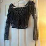 Urban Outfitters Off the Shoulder Sheer Top Photo 5