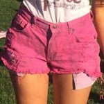 Urban Outfitters Hot Pink High-Waisted Denim Shorts size 6 Photo 0