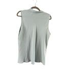 Kasper  Light Blue Sleeveless Tie Neck Blouse Petite XLP Photo 2
