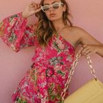 Hemant and Nandita Miyu Pink One Shoulder Mini Dress Photo 4