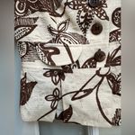 Cache Vintage  Y2K Silk Floral  Chic Brown & Cream Blazer Jacket Size 2 XS Photo 3