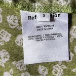 Reformation Zena Printed Side Tie Dress in Jessie Floral Green and White Photo 8