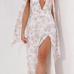 Hello Molly Floral Maxi Dress with Slit NWT medium  Photo 0