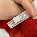 Madewell  | Red Wool Blend Asherton Waffle Knit Henley v-neck sweater Size S Photo 7