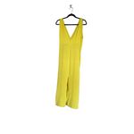 ZARA NWOT   Center Ruched Detail V-Neck Wide Straps Yellow Midi Dress Photo 12