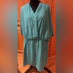 Trina Turk Concourse Surplice Elasticated Blouson Mini Dress Atlantic Size XXL Photo 10