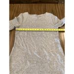 J. Jill Rib Knit Chunky Sweater Dress long sleeve Side Pockets Heather Gray S Photo 6
