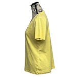 Talbots  The Tee Women’s M Butter Yellow Beach Coastal Preppy Minimalist Pima Photo 3