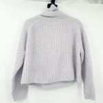 ZARA  Womens Fall Italian Knit Turtleneck Cropped‎ Pullover Sweater Size M Purple Photo 4