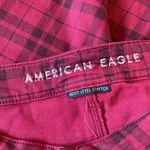 American Eagle NWOT Hi Rise Jegging Red Plaid Stretch Photo 5