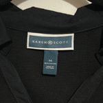 Karen Scott  Black V-Neck Blouse Photo 1