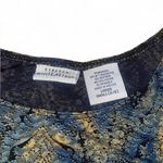 White Stag Vintage blue, green and yellow paisley print sparkly tank top Photo 2