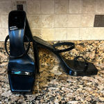 Jeffrey Campbell Hustler Platform Sandal Patent Black Leather Women Size 11 Photo 0