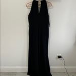 Donna Ricco  Keyhole Sleeveless Black Jumpsuit Photo 3