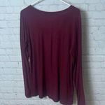 Grace & Lace Boutique NEW maroon v neck swing top romantic size Small Red Photo 4