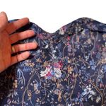Miss Me Y2K  Navy Dark Romantic Grunge Fairycore Floral Corset Top Women S Boho‎ Photo 1