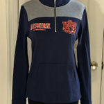 PINK - Victoria's Secret  Auburn Tigers University Half Zip Pullover Sweatshirt  Photo 0