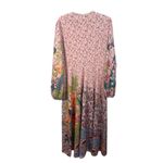 Dalia Macphee Pink Floral Long Sleeve Maxi Dress Size 2XL Photo 7